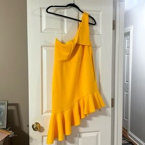 NWT Asymmetrical Yellow Dress